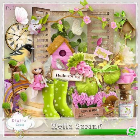 Весенний скрап-набор - Здравствуй весна 