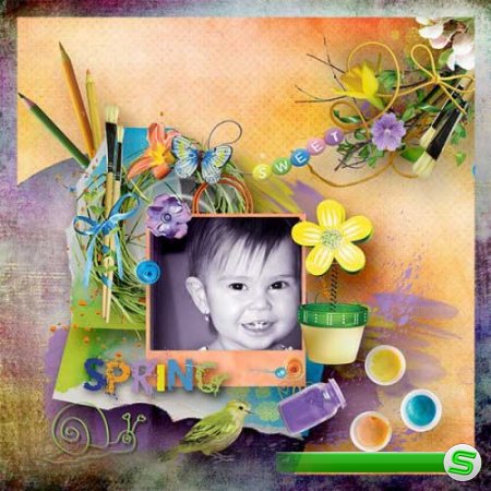 Весенний скрап-набор - Краски весны 