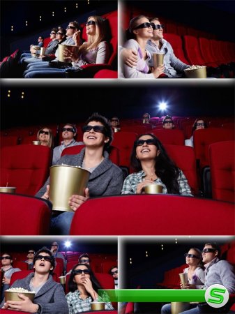 Люди в 3D кинотеатре (подборка изображений)