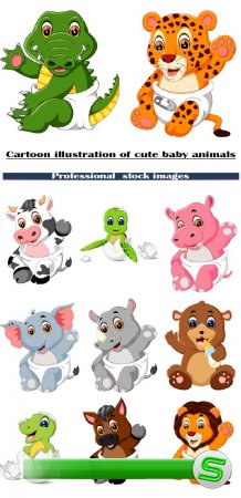 Иллюстрации милых детёнышей животных