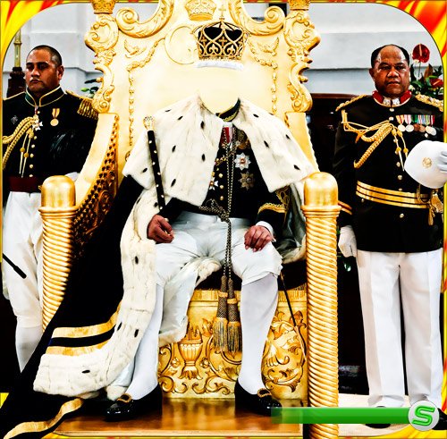 Фотошаблон для фотошоп - Король Зимбабве
