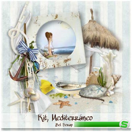 Морской скрап-набор - Mediterraneo