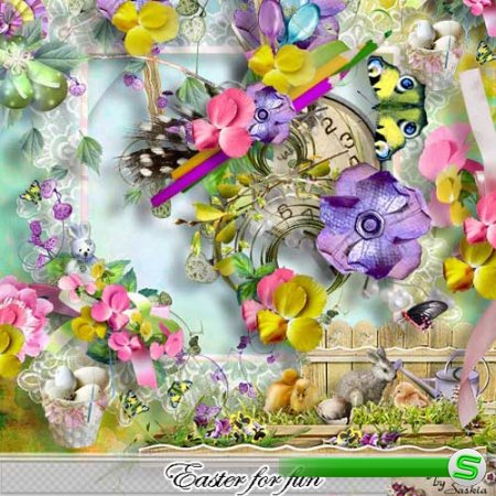 Цветочный скрап-набор - Easter For Fun