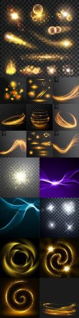 Glowing abstract vector backgrounds