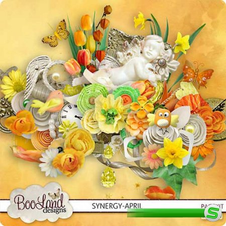 Цветочный скрап-набор - Synergy April