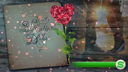 Happy Valentine's day greeting footage - 2