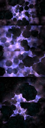 Dark Asteroid Field