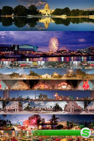 Панорамы городов (подборка растровых изображений)