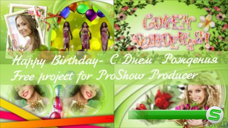 Проект для ProShow Producer - С днем рождения