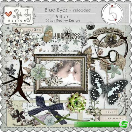 Винтажный скрап-набор - Blue Eyes