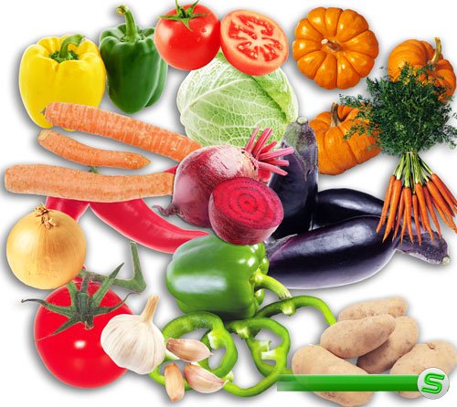 Картинки в формате png - Куча овощей