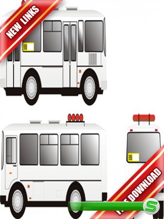 Векторный автобус ПАЗ (в натуральную величину)  рабочие ссылки, бесплатные файлообменники