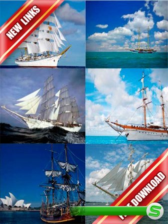 Фотосток: парусники, фрегаты, каравеллы, яхты (водный транспорт) (рабочие ссылки, бесплатные файлообменники)