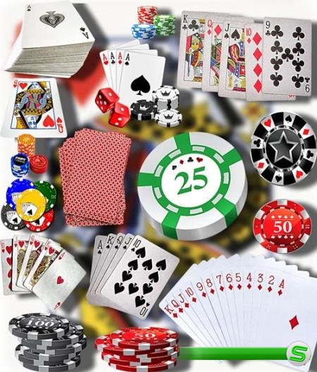 Клип-арты на прозрачном фоне - Игра в покер