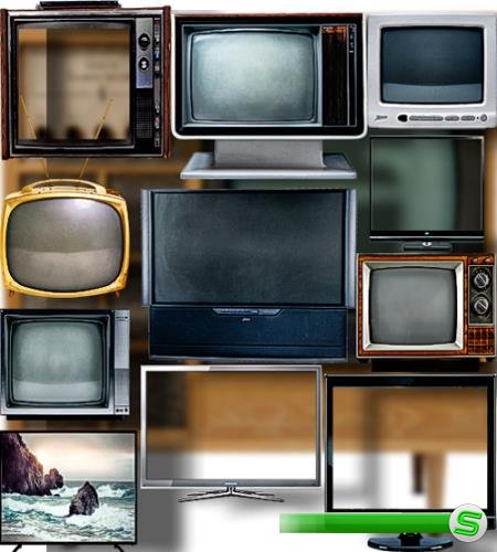 Коллекция Png клипартов - Телевизоры разных моделей