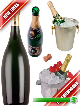 Фотосток:  шампанское и ведерко со льдом (рабочие ссылки, бесплатные файлообменники)