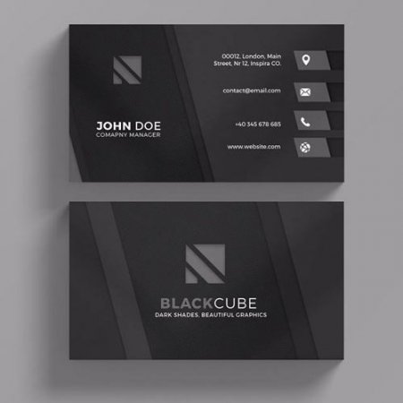 Blackcube - business card templates