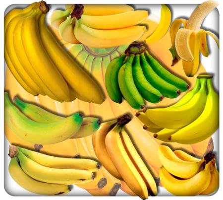 Прозрачные клипарты для фотошопа - Африканские бананы
